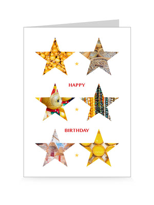 Happy Birthday Card (Stars)