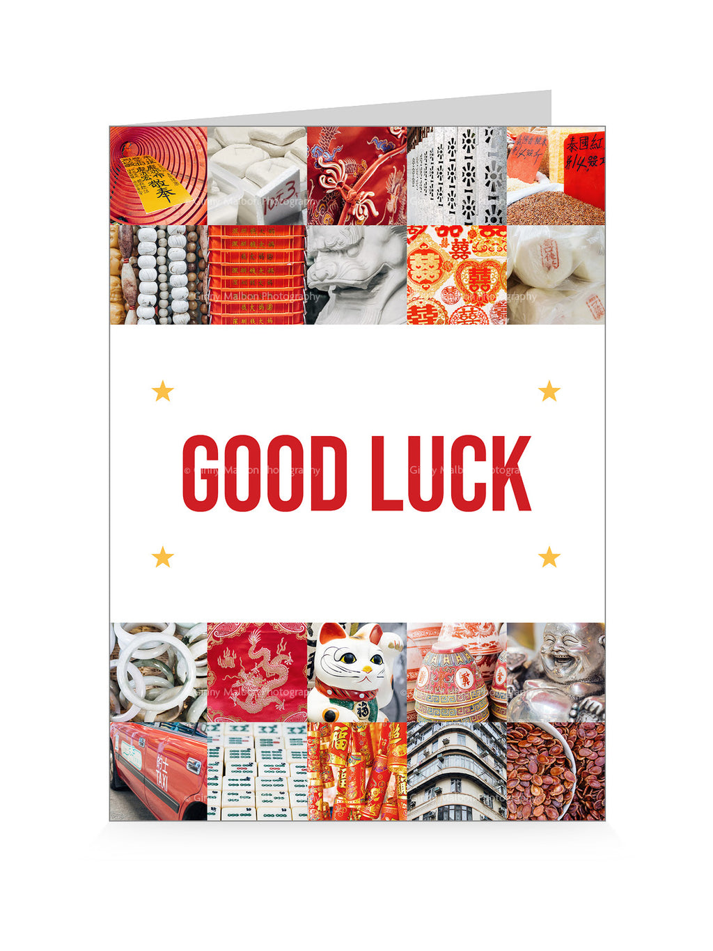 Good Luck Card (Good Luck Red & White)