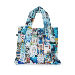 Shopping Bag - Packable & Reusable - Hong Kong Blue